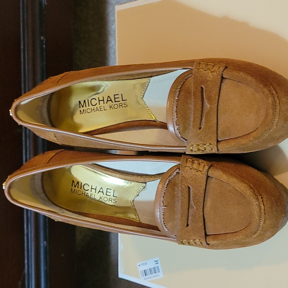 MK wedge loafers